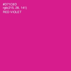 #D71C8D - Red Violet Color Image