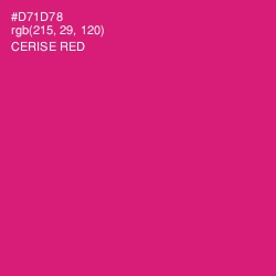 #D71D78 - Cerise Red Color Image