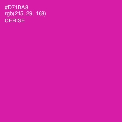 #D71DA8 - Cerise Color Image