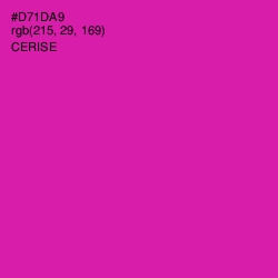 #D71DA9 - Cerise Color Image