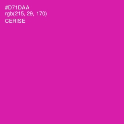 #D71DAA - Cerise Color Image