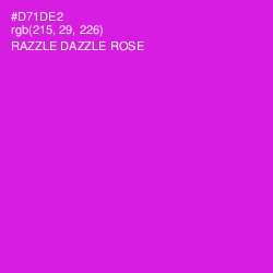 #D71DE2 - Razzle Dazzle Rose Color Image