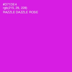 #D71DE4 - Razzle Dazzle Rose Color Image