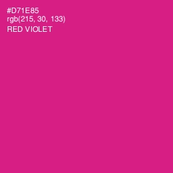 #D71E85 - Red Violet Color Image