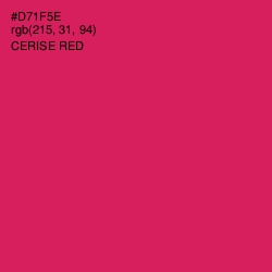 #D71F5E - Cerise Red Color Image