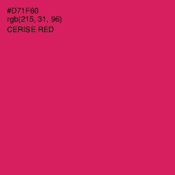 #D71F60 - Cerise Red Color Image