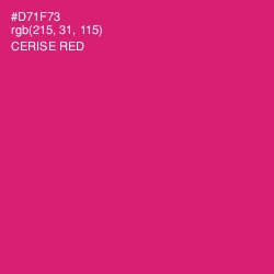 #D71F73 - Cerise Red Color Image