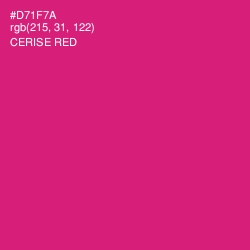 #D71F7A - Cerise Red Color Image