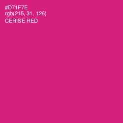#D71F7E - Cerise Red Color Image