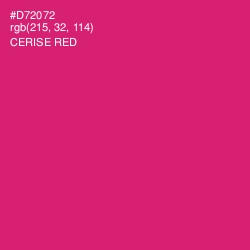 #D72072 - Cerise Red Color Image