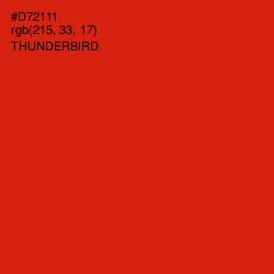 #D72111 - Thunderbird Color Image