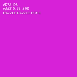 #D721D8 - Razzle Dazzle Rose Color Image