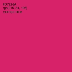 #D7226A - Cerise Red Color Image
