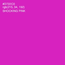 #D722C0 - Shocking Pink Color Image
