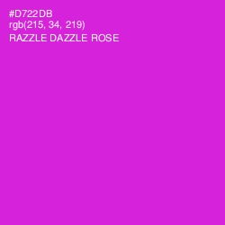 #D722DB - Razzle Dazzle Rose Color Image