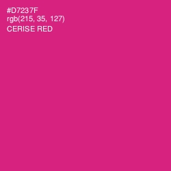 #D7237F - Cerise Red Color Image