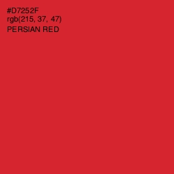 #D7252F - Persian Red Color Image