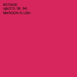 #D7265E - Maroon Flush Color Image