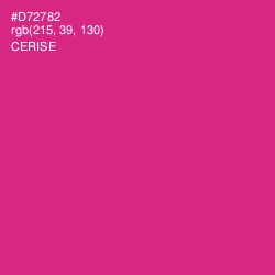 #D72782 - Cerise Color Image