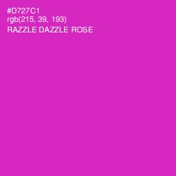 #D727C1 - Razzle Dazzle Rose Color Image