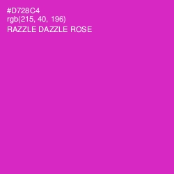 #D728C4 - Razzle Dazzle Rose Color Image