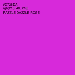 #D728DA - Razzle Dazzle Rose Color Image