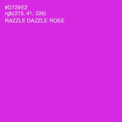 #D729E2 - Razzle Dazzle Rose Color Image