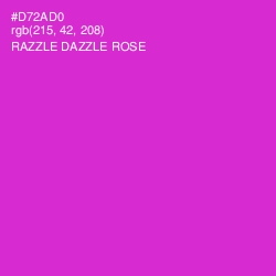#D72AD0 - Razzle Dazzle Rose Color Image