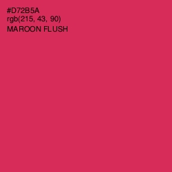 #D72B5A - Maroon Flush Color Image