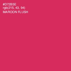 #D72B5E - Maroon Flush Color Image