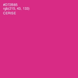 #D72B85 - Cerise Color Image