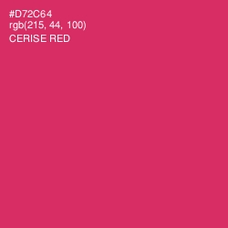 #D72C64 - Cerise Red Color Image