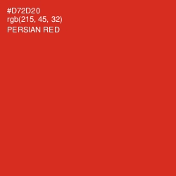 #D72D20 - Persian Red Color Image