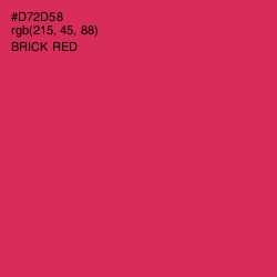 #D72D58 - Brick Red Color Image