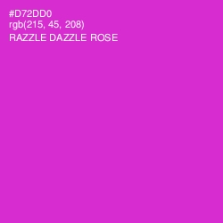 #D72DD0 - Razzle Dazzle Rose Color Image