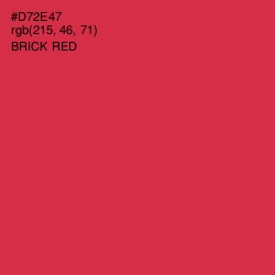 #D72E47 - Brick Red Color Image