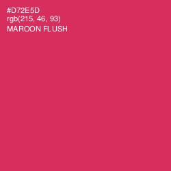 #D72E5D - Maroon Flush Color Image