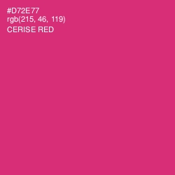 #D72E77 - Cerise Red Color Image