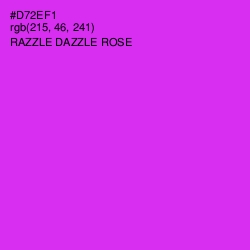 #D72EF1 - Razzle Dazzle Rose Color Image