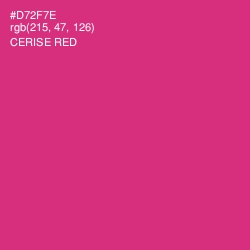 #D72F7E - Cerise Red Color Image