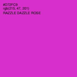 #D72FC9 - Razzle Dazzle Rose Color Image