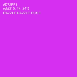#D72FF1 - Razzle Dazzle Rose Color Image