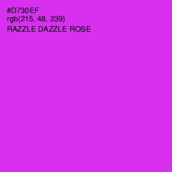 #D730EF - Razzle Dazzle Rose Color Image