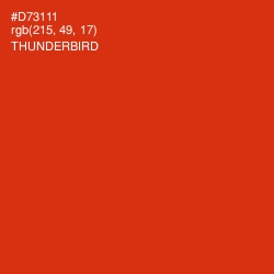 #D73111 - Thunderbird Color Image