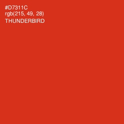 #D7311C - Thunderbird Color Image