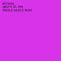 #D734EA - Razzle Dazzle Rose Color Image