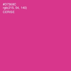 #D7368C - Cerise Color Image