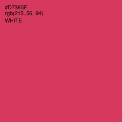 #D7385E - Brick Red Color Image