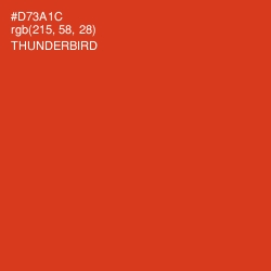 #D73A1C - Thunderbird Color Image