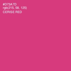#D73A7D - Cerise Red Color Image
